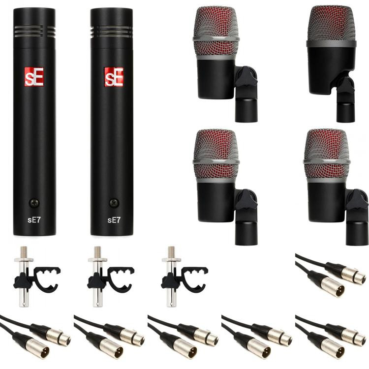 sE Electronics 6Piece Drum Microphone Package Sweetwater