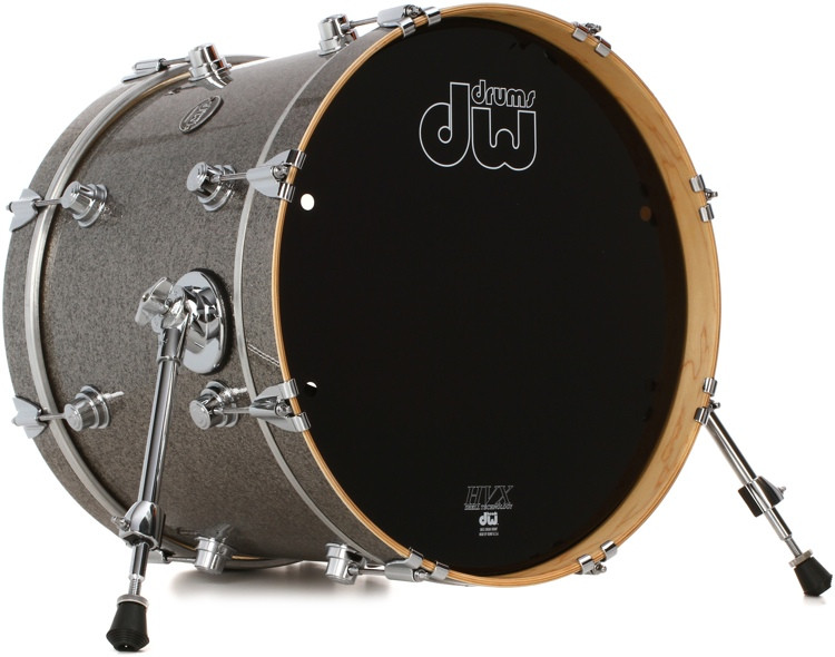 DW Performance Series Bass Drum 14" x 18" Titanium Sparkle FinishPly