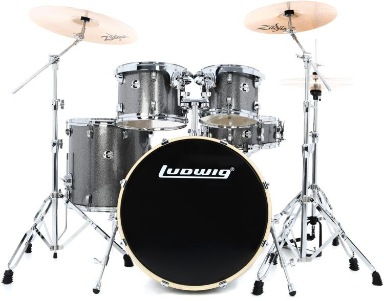 Ludwig Element Evolution 5-piece Complete Drum Set with Zildjian ...