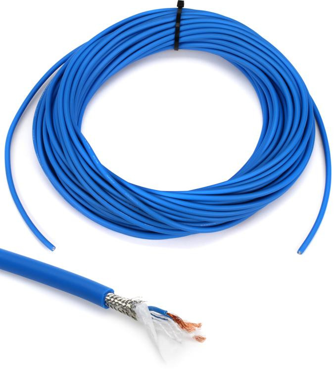 Canare L4E6S Star Quad Bulk Microphone Cable Blue 100 Foot Sweetwater
