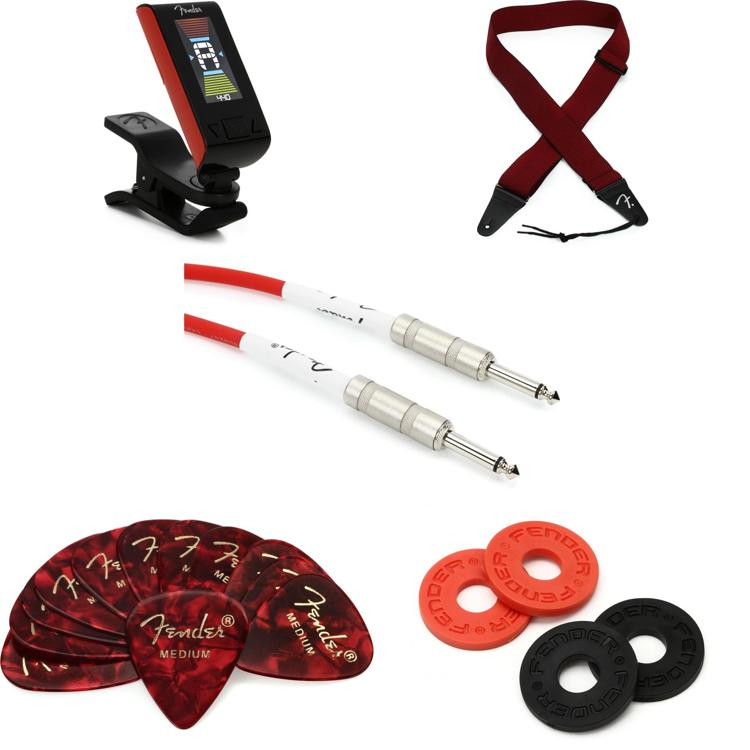 Fender Essential Accessories Bundle - Red | Sweetwater