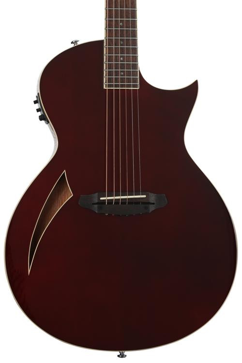 ESP LTD TL6 Acousticelectric Guitar Wine Red Sweetwater
