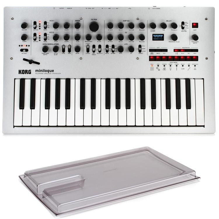 minilogue 4voice Analog Synthesizer with Decksaver Cover Sweetwater