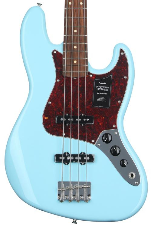 Fender Vintera '60s Jazz Bass - Daphne Blue with Pau Ferro Fingerboard ...