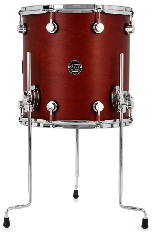 Dw Performance Series Floor Tom 14 X 14 Inch Tobacco Stain Sweetwater 