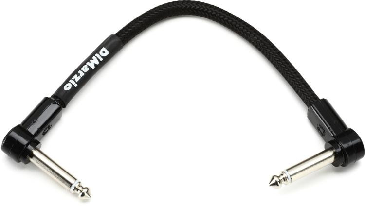 DiMarzio EP17J06RRBK Pedalboard Patch Cable - Right Angle To Right ...