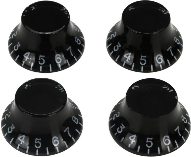 Gibson Accessories Top Hat Knobs Black Sweetwater