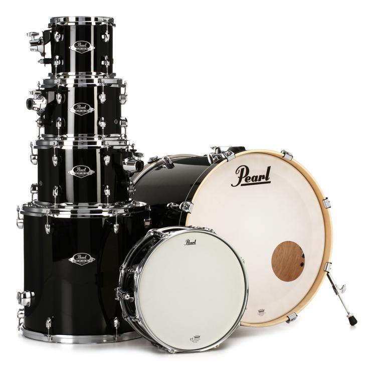 Pearl Export EXL 6-piece Drum Set with Hardware - Black Smoke | Sweetwater