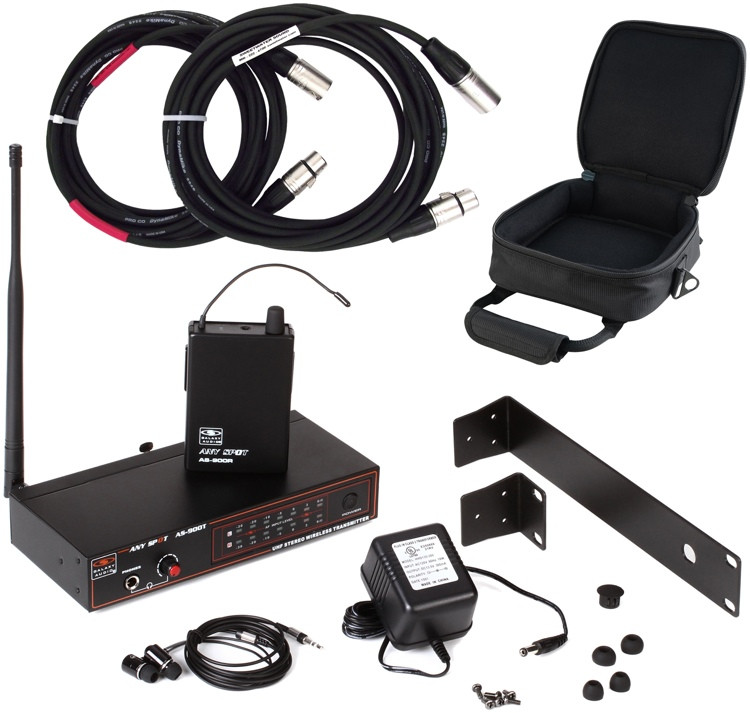 Galaxy Audio AS900 Wireless Inear Monitor System with Case and Cables Sweetwater