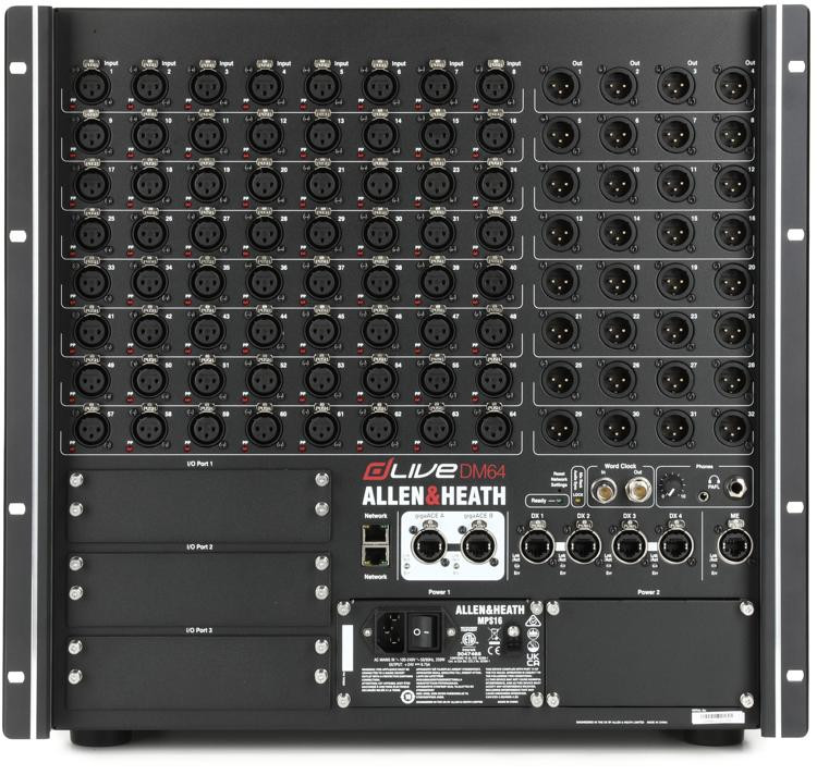 Allen & Heath dLive DM64 64input Digital Stagebox Sweetwater