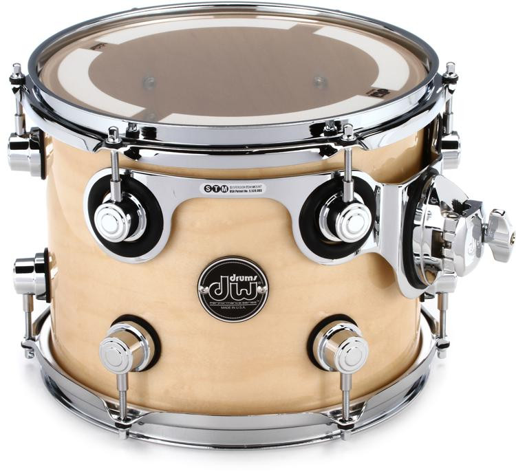 DW Performance Series Mounted Tom 8 x 10 inch Natural Lacquer