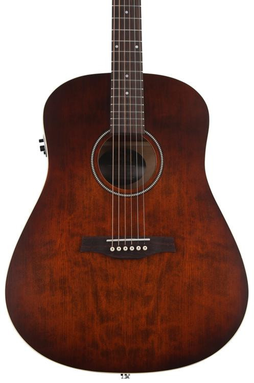 Seagull Guitars S6 Original QIT Acoustic-Electric Guitar - Burnt Umber ...