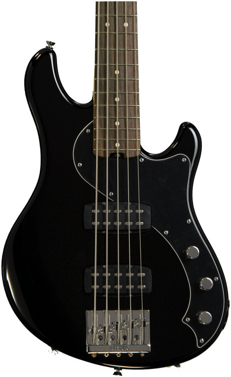 Fender American Standard Dimension Bass V HH - Black, Rosewood | Sweetwater