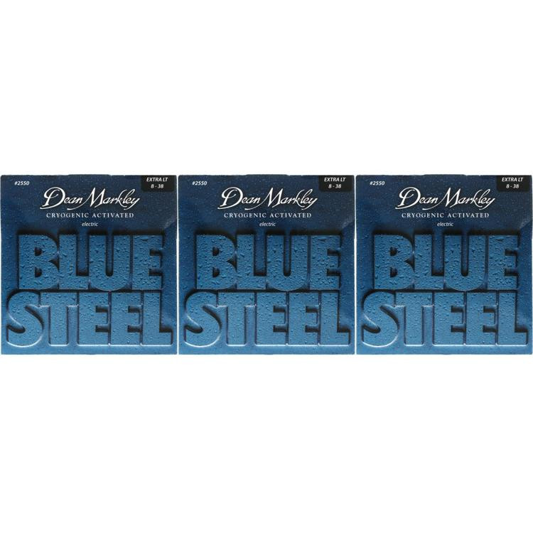 Dean Markley 2550 Blue Steel Electric Guitar Strings .008.038 Extra
