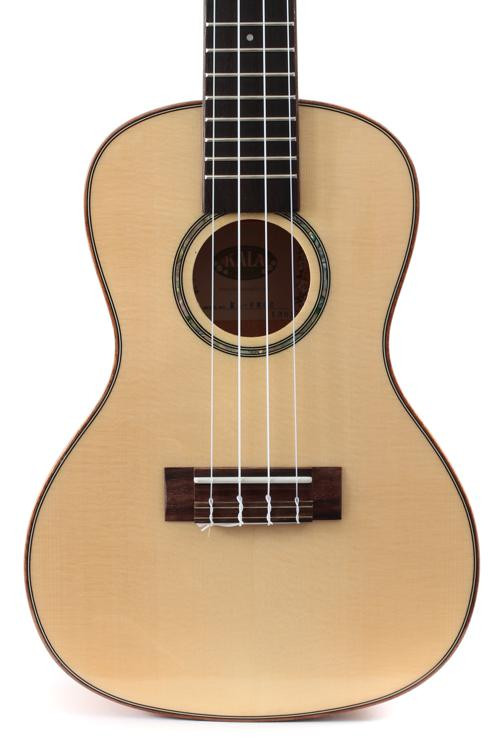Kala KAFMCG Solid Spruce Top Flame Maple Series Concert Ukulele