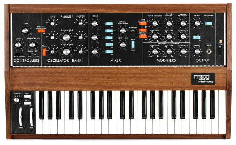 Moog Minimoog Model D Analog Synthesizer - Walnut Limited Edition ...