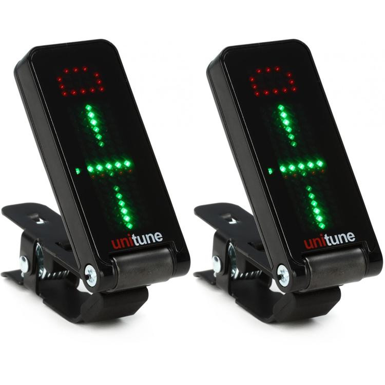 TC Electronic UniTune Clip Clipon Chromatic Tuner Noir Sweetwater