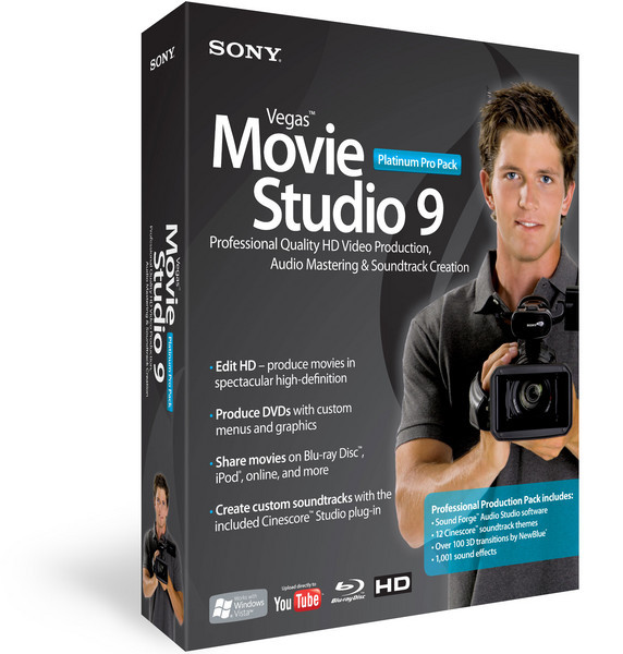 Sony Vegas Movie Studio 9 Platinum Pro Pack | Sweetwater