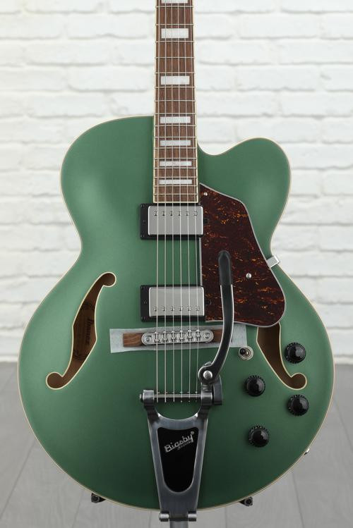 Ibanez Artcore AFS75T - Metallic Green Flat | Sweetwater