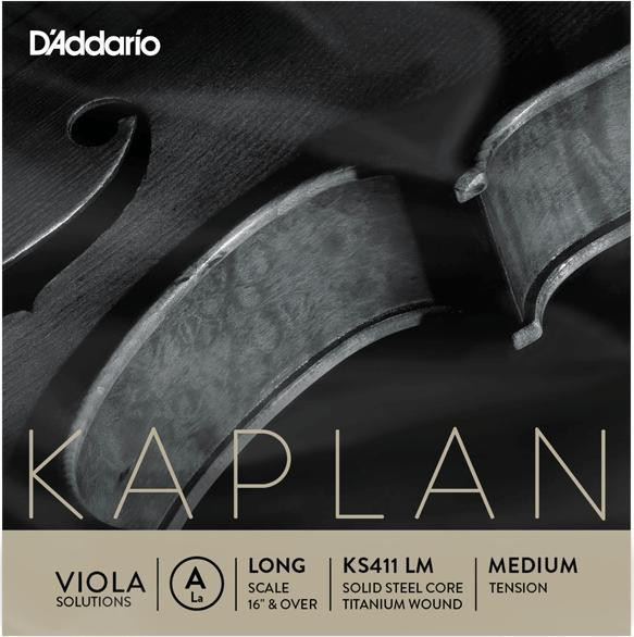 D'Addario KS411 Kaplan Forza Viola A String Titaniumwound Long Scale