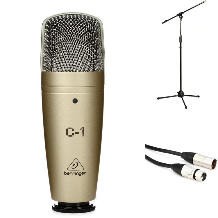 Behringer C1 Largediaphragm Condenser Microphone Bundle with Stand