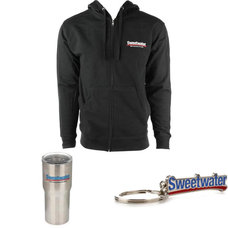 Sweetwater "Bolt Mic" Graphic FullZip Hoodie Gift Bundle XXXLarge