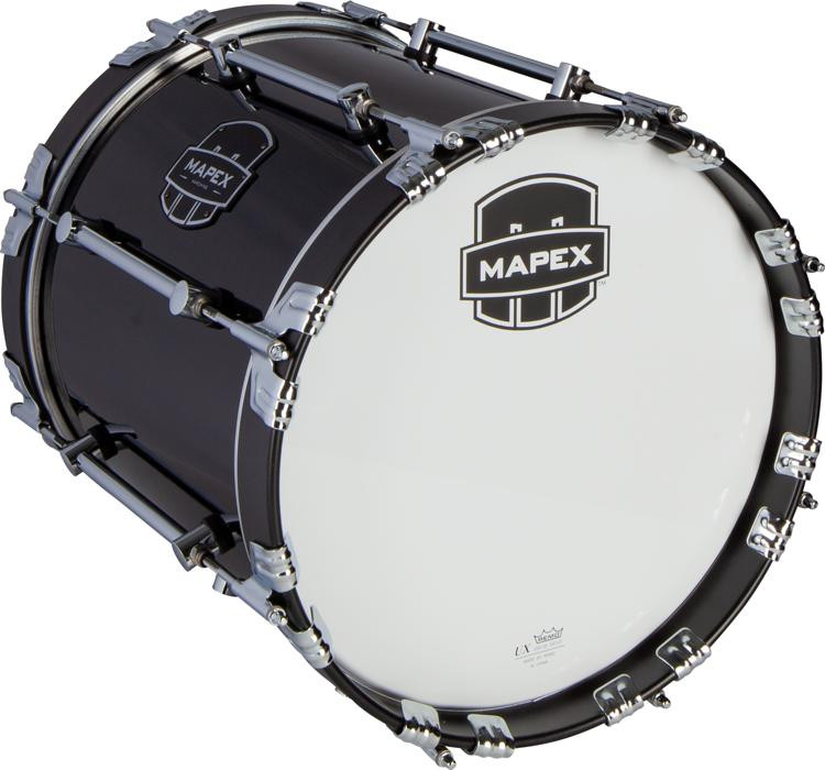 Mapex Quantum Mark Ii Marching Bass Drum - 14 Inches X 14 Inches, Gloss 