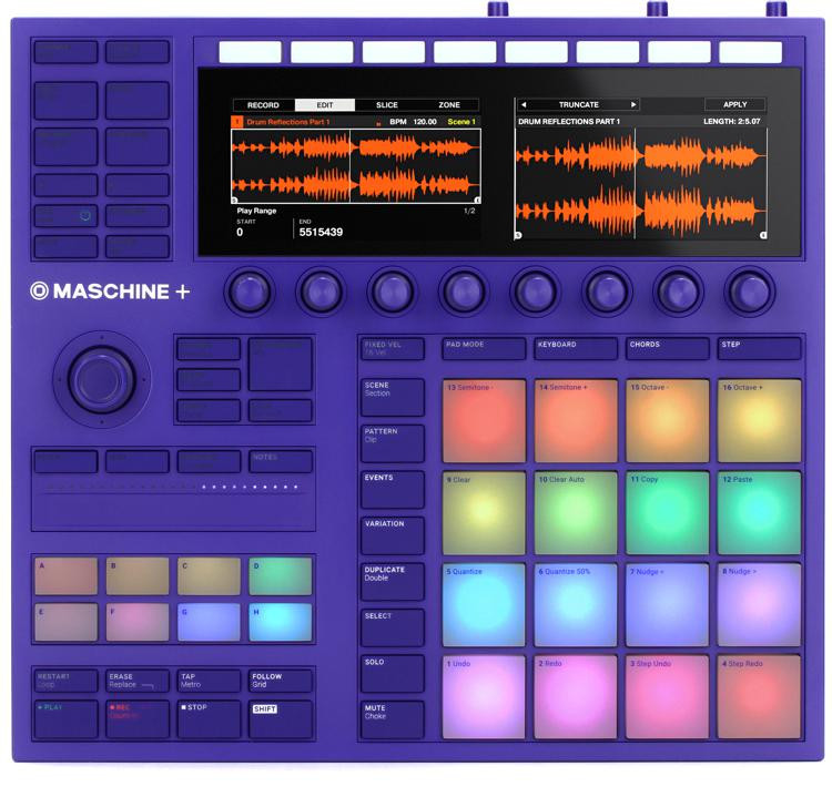 download native instruments maschine plus standalone production and performance instrument