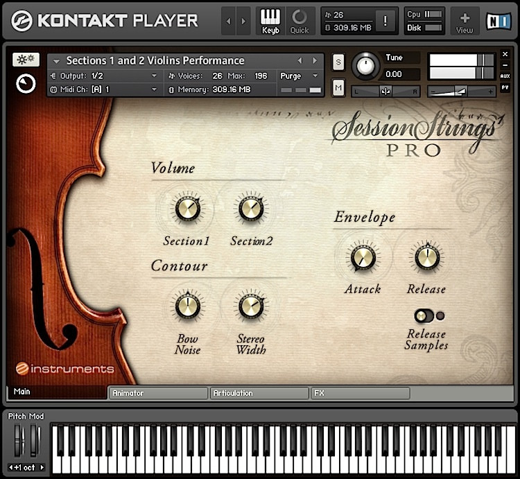 native instruments action strings sustain
