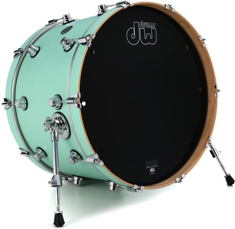 DW Performance Series Bass Drum 14 x 22 inch Satin Sea Foam