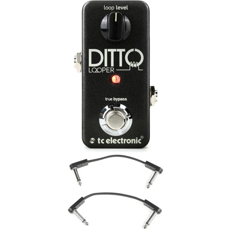 TC Electronic Ditto Looper Pedal with 3 Patch Cables Sweetwater