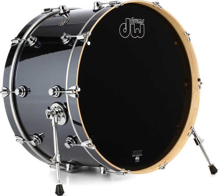 DW Performance Series Bass Drum 14 x 24 inch Chrome Shadow FinishPly Sweetwater