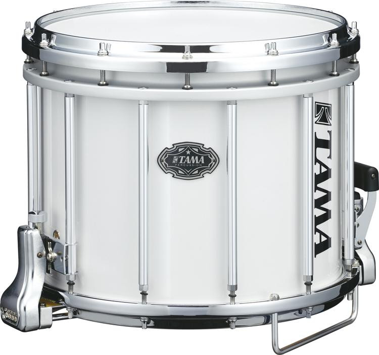 Tama MS1409 Fieldstar Marching Snare Drum 12 x 14 inch Sugar White Wrap Sweetwater