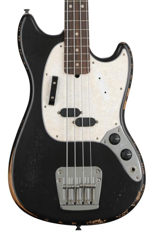 Fender Jmj Road Worn Mustang Bass Black Sweetwater 3131