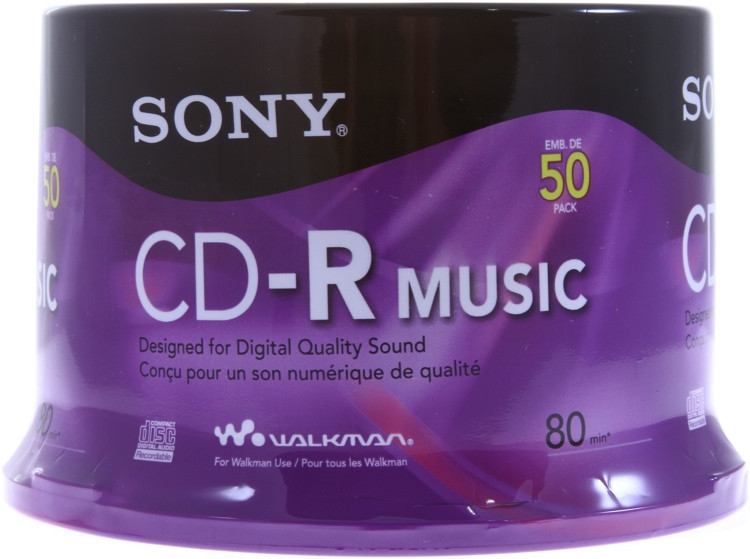 Sony Music CDR 50disc Spindle Sweetwater