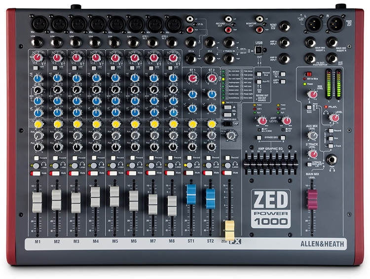 Allen & Heath Zed Power 1000 Powered Mixer Sweetwater