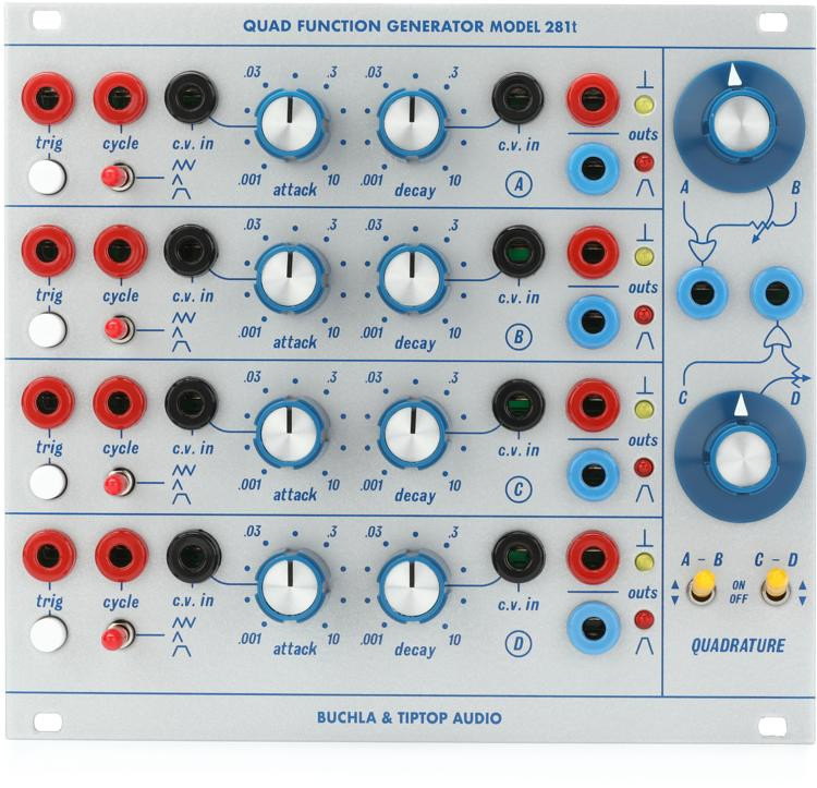 Tiptop Audio Buchla 281t Quad Function Generator Eurorack Module