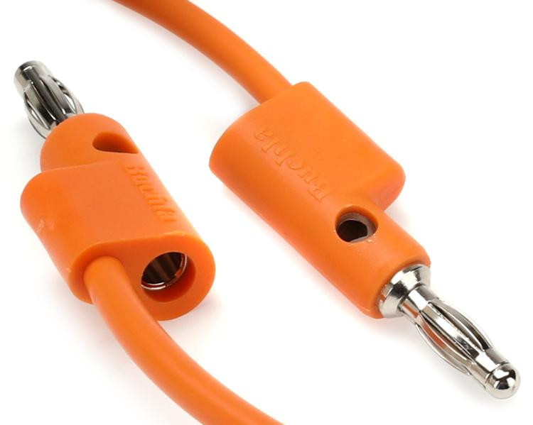 Buchla CV Banana Patch Cable 10inch, Orange Sweetwater