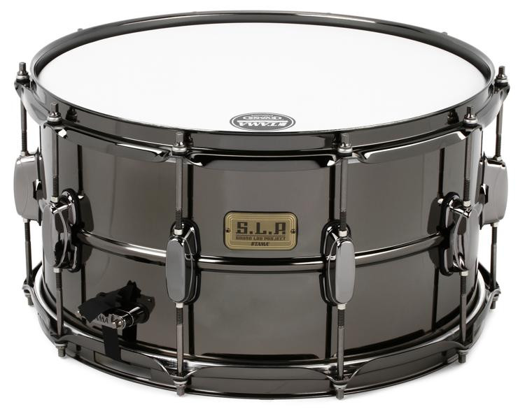 Tama SLP Big Black Steel Snare Drum 8" x 15" Sweetwater