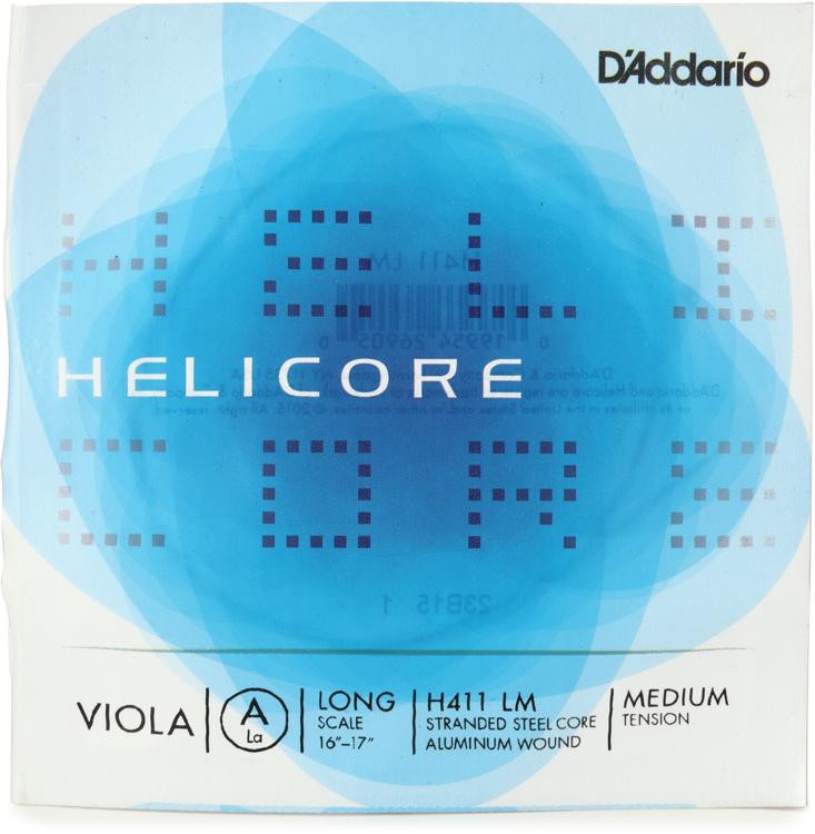 D'Addario Helicore Viola A String Long Size Sweetwater