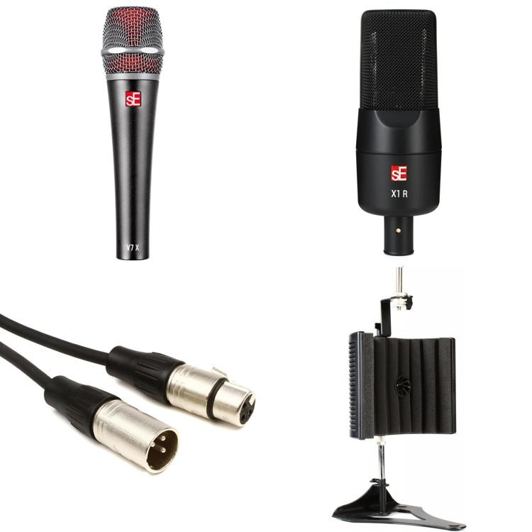 sE Electronics Guitar Recording Package with X1 R Ribbon Mic, V7x