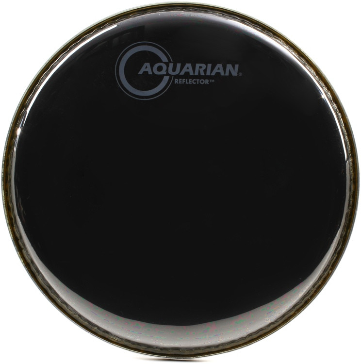 Aquarian Drumheads Reflector Black Mirror Drumhead 8 inch Sweetwater
