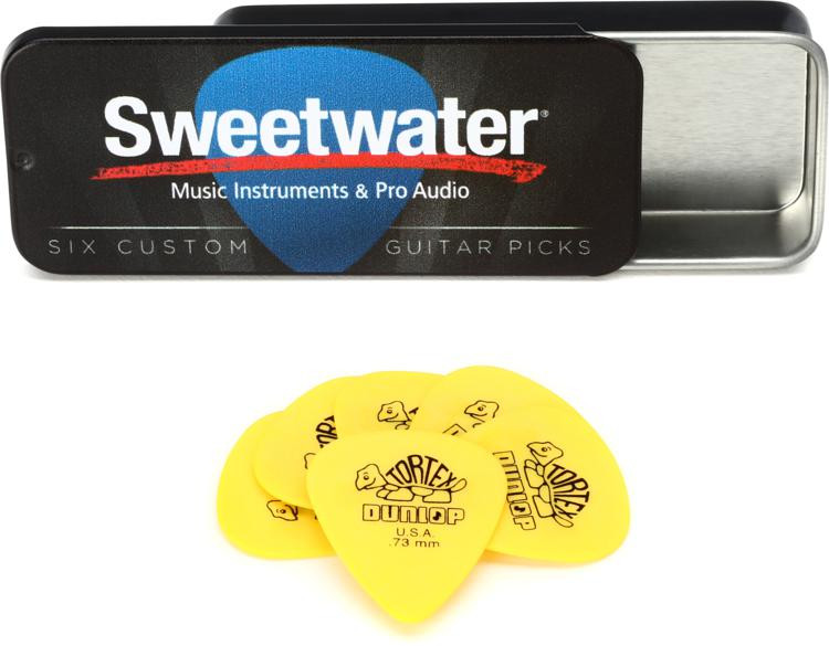 Dunlop Sweetwater Guitar Pick Tin 0.73mm Tortex Standard Pick (6pack