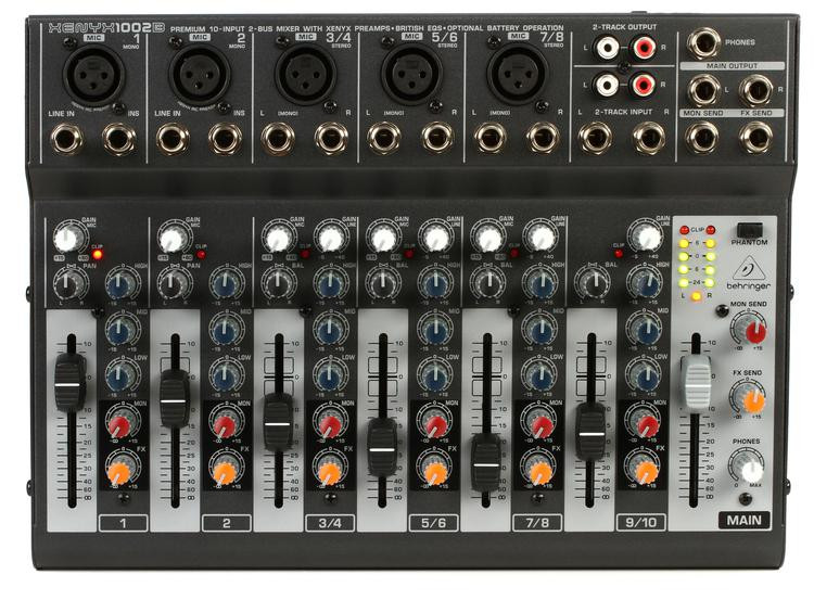 Behringer Xenyx 1002B Mixer | Sweetwater
