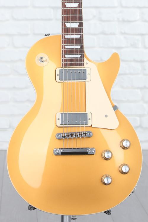 Gibson Les Paul Deluxe 70s Electric Guitar Goldtop Reviews Sweetwater