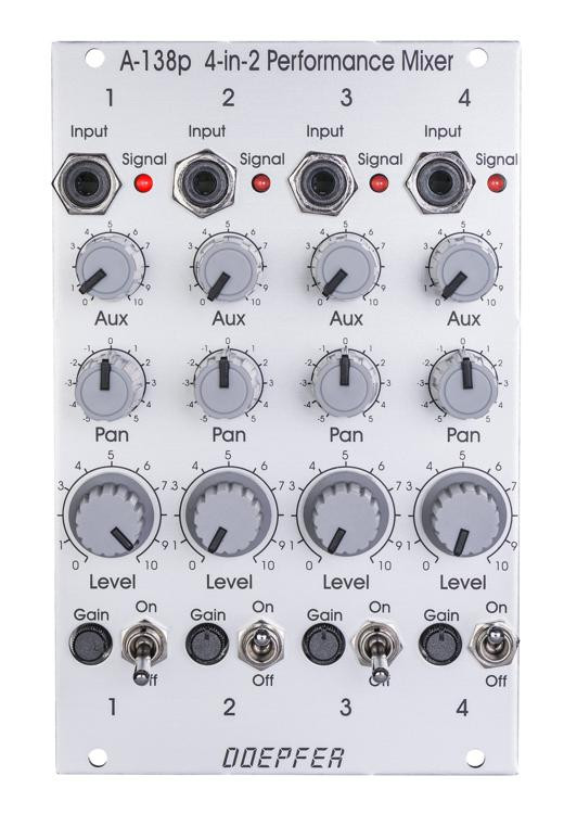 Doepfer A138p Eurorack 4in2 Performance Mixer Input Module