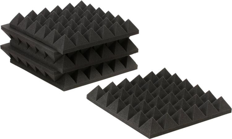 Auralex 4 inch Studiofoam Pyramids 2x2 foot Acoustic Panel 6-pack ...