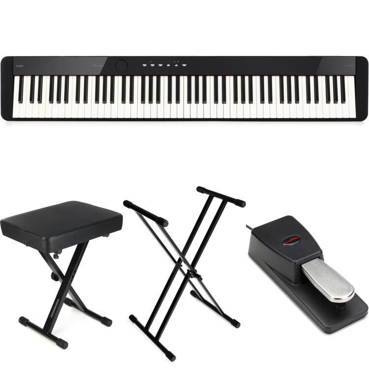 Casio Privia PX-S1100 Digital Piano Essentials Bundle - Black | Sweetwater