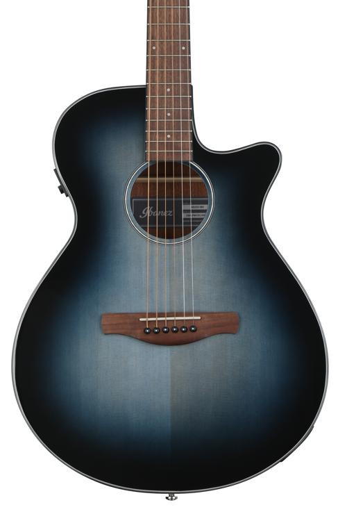 Ibanez Aeg50 Acoustic Electric Guitar Indigo Blue Burst High Gloss Sweetwater 