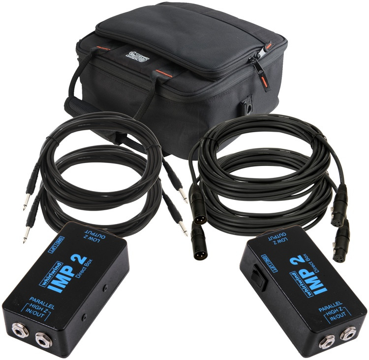 Whirlwind IMP 2 Direct Box, 2-Pack W/Cables | Sweetwater